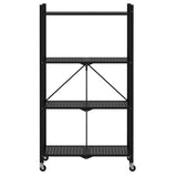 EKKIO Foldable Storage Shelf 4 Tier (Black)