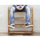 EKKIO 5 Tier Bamboo Shoe Rack Storage Organizer Stand Shelves EK-BSR-103-JS