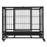 Floofi Dog Cage 38" (with wheels) FI-PC-131-XD