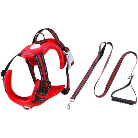 FLOOFI Dog Harness Vest XL Size (Red) FI-PC-178-XL