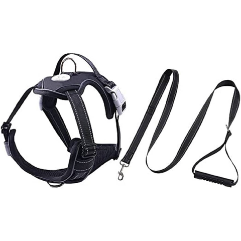 FLOOFI Dog Harness Vest M Size (Black) FI-PC-167-XL