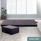 GOMINIMO 3 Fold Folding Mattress Single Dark Grey GO-FM-100-EON