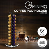 GOMINIMO Coffee Pod Holder (Stores 42 Pods) (Black) GO-CPH-101-YY