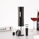 GOMINIMO 4-in-1 Electric Wine Bottle Opener Battery Operated (Black) GO-EWO-100-KLT