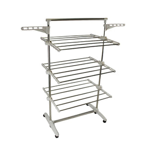 GOMINIMO Laundry Drying Rack 3 Tier (White) GO-LDR-100-JL