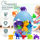 GOMINIMO 38 Pcs Suction Cup Toys 365-45