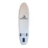 KILIROO Inflatable Stand Up Paddle Board Balanced SUP Portable Ultralight, 10.5 x 2.5 x 0.5 ft, with EVA Anti-Slip Pad Blue & Dark Grey