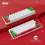 Royal Kludge RK61 Christmas Tri Mode Hot Swappable RGB Mechanical Keyboard (Red Switch)