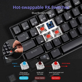 Royal Kludge RK71 RGB Dual Mode Hot Swappable Mechanical Keyboard Black (Brown Switch)