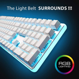 Royal Kludge RK918 RGB Wired Mechanical Keyboard White (Brown Switch)