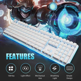 Royal Kludge RK918 RGB Wired Mechanical Keyboard White (Brown Switch)