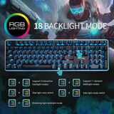 Royal Kludge RK918 RGB Wired Mechanical Keyboard Black (Blue Switch)