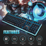 Royal Kludge RK918 RGB Wired Mechanical Keyboard Black (Blue Switch)