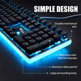 Royal Kludge RK918 RGB Wired Mechanical Keyboard Black (Blue Switch)