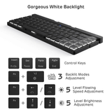 Royal Kludge RK925 Dual Mode Low Profile 60% Foldable Mechanical Keyboard Black (Brown Switch)