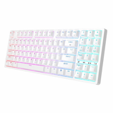 Royal Kludge RK92 Tri Mode Bluetooth RGB Hot Swappable Mechanical Keyboard White (Brown Switch)