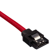 Simplecom CA110S Premium SATA 3 HDD SSD Data Cable Sleeved with Ferrite Bead Lead Clip Straight