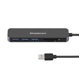 Simplecom CH365 SuperSpeed 3 Port USB 3.0 Hub with SD MicroSD Card Reader