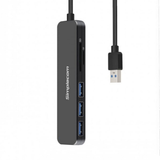 Simplecom CH365 SuperSpeed 3 Port USB 3.0 Hub with SD MicroSD Card Reader