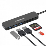 Simplecom CH365 SuperSpeed 3 Port USB 3.0 Hub with SD MicroSD Card Reader