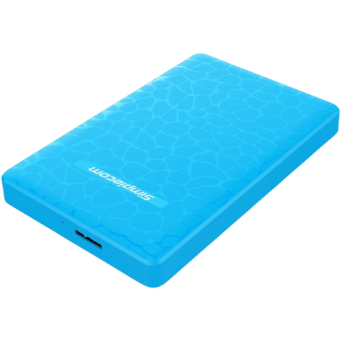 Simplecom SE101-BL Compact Tool Free 2.5'' SATA to USB 3.0 HDD/SSD Enclosure Blue