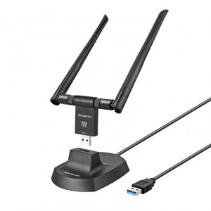 Simplecom NW811 AX1800 Dual Band WiFi 6 USB Adapter with 2x 5dBi High Gain Antennas