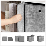 SONGMICS Storage Boxes 6 packs Non-Woven Fabric Grey RFB002G02V1