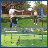 SONGMICS 3m Portable Tennis Badminton Net Blue SYQ300V1