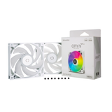 Tecware Omni P14 ARGB 140mm Fans White (2 Fan Pack) TWAC-OMP14-2WH