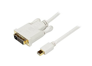 VCOM Mini Display Port M/DVI (24+1) Male Adapter Cable (White) - CG618-1.8