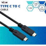 VCOM USB 3.1V C/M to C/M Cable with IC - 1m - CU420