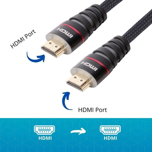 VCOM 3m Nylon Braided HDMI to HDMI 2.0 Cable CG526-B-3.0