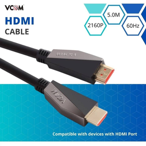 VCOM 5m Metal Plug HDMI to HDMI 2.0 Cable support 3D Ethernet 4K CG577-5.0