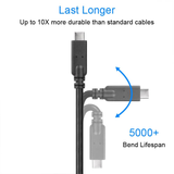 VCOM 1M USB-A to USB-C Type C 3.0 Male to Male Cable Black CU401