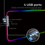 Voctus RGB Mouse Pad 4 USB Ports 800x300x4mm VT-MP-100-CZ