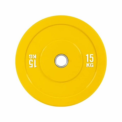 Verpeak Colour Bumper Plate 15KG Yellow VP-WP-107-FP