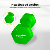 Verpeak Neoprene Dumbbell 2kg x 2 Green VP-DB-135-AC