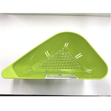 [10-PACK] KOKUBO Japan Single Handle Triangle Drain Basket Green