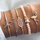 Bracelet Set-Flamingo