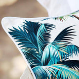 Cushion Cover-With Piping-Palm Trees White-45cm x 45cm