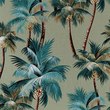 Cushion Cover-With Piping-Palm Trees Sage-45cm x 45cm