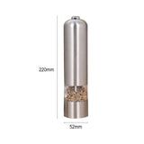 Electric Salt or Pepper Grinder Stainless Steel Shakers Mill Battery Operated Light