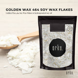 1Kg Golden 464 Soy Wax Flakes - 100% Pure Natural DIY Candle Melts Chips