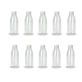 10x 300ml PET Juice Bottles + Tamper Evident Caps - Empty Plastic Recyclable Clear