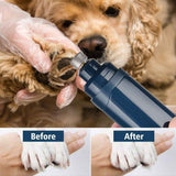 LED Light Pet Nail Grinder Dog Cat Electric Trimmer 2 Speed Rechargeable Filer