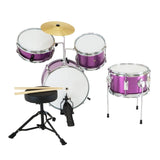 Karrera Childrens 4pc Drum Kit - Purple