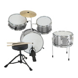 Karrera Childrens 4pc Drum Kit - Silver