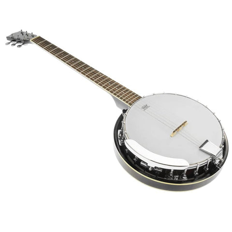 Karrera 6 String Resonator Banjo -  Black