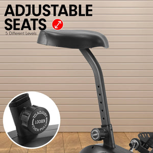 Powertrain Air Resistance Fan Exercise Bike Cardio - Black