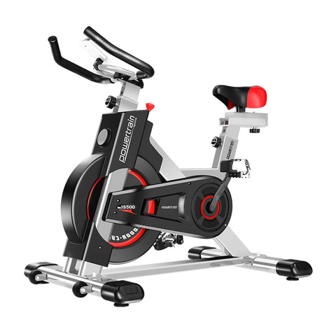 Powertrain IS-500 Heavy-Duty Exercise Spin Bike Electroplated - Silver